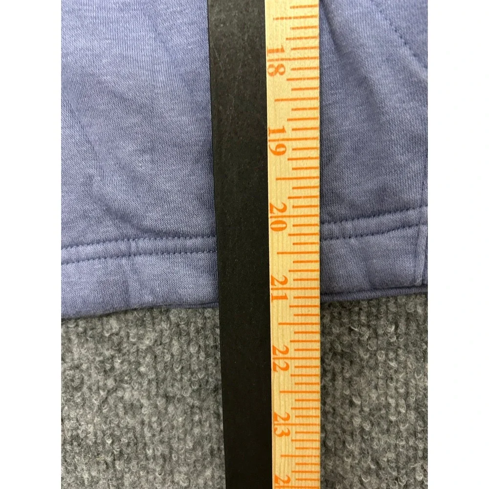 Nike Hoodie Womens Size S Purple Viscose Blend Cowl Neck Gold Foil Logo Cropped